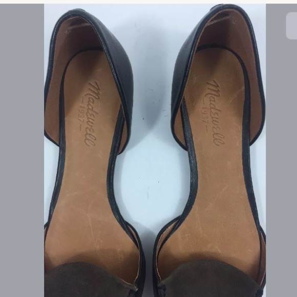 Madewell Flats D'Orsay Pointed Toe Suede - Picture 5 of 8